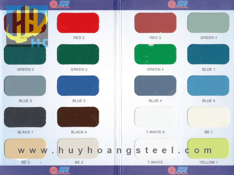 Standard color palette
